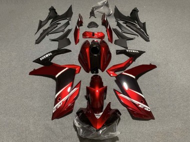 2022-2024 Red White Glossy Black Yamaha YZF R3/R25 Motorcycle Fairings