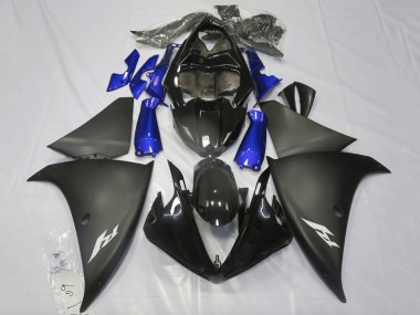 2009-2011 Glossy Black Matte Black Blue Yamaha YZF 1000 R1 Motorcycle Fairings