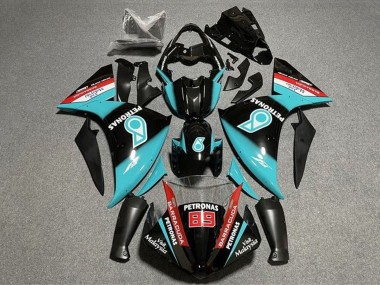 2009-2011 Glossy Black Light Blue Red Petronas Yamaha YZF 1000 R1 Motorcycle Fairings