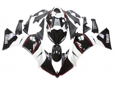 2009-2011 White Black Red Stripe Yamaha YZF 1000 R1 Motorcycle Fairings