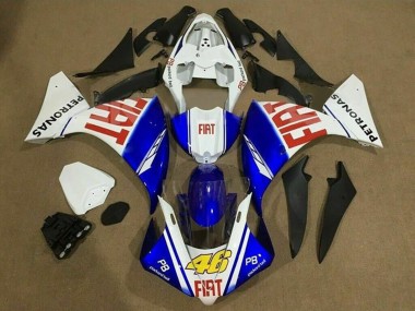 2009-2011 White Blue Red Fiat Petronas Yamaha YZF 1000 R1 Motorcycle Fairings