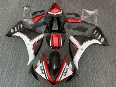 2009-2011 White Red Matte Black Yamaha YZF 1000 R1 Motorcycle Fairings