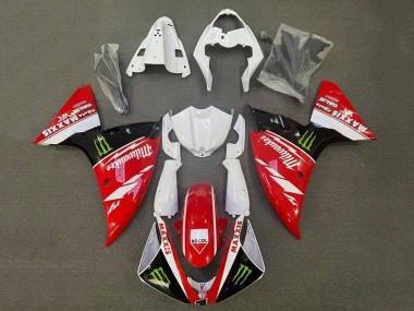 2009-2011 White Red Black Green Monster Milwaukee Yamaha YZF 1000 R1 Motorcycle Fairings