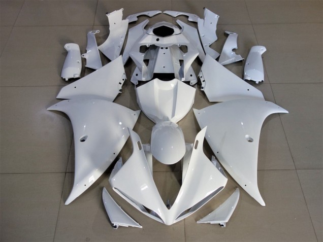 2009-2011 White Yamaha YZF 1000 R1 Motorcycle Fairings