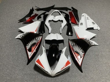 2009-2011 White Red Black Yamaha YZF 1000 R1 Motorcycle Fairing Kits