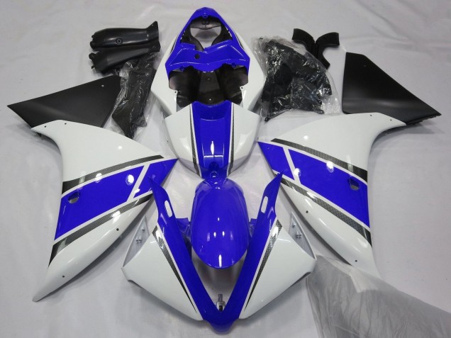2009-2011 White Blue Silver Matte Black Yamaha YZF 1000 R1 Motorcycle Fairings