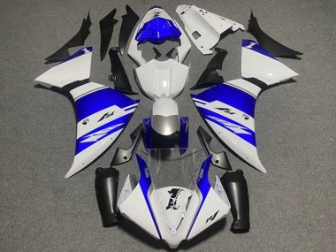 2009-2011 White Blue Silver Black Stripe Yamaha YZF 1000 R1 Motorcycle Fairings