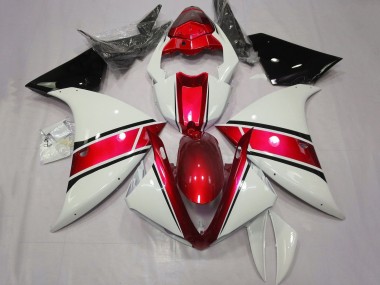 2009-2011 White Red Black Yamaha YZF 1000 R1 Motorcycle Fairing