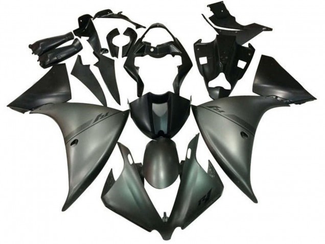 2012-2014 Matte Grey Matte Black Yamaha YZF 1000 R1 Motorcycle Fairings