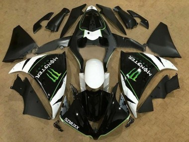 2012-2014 White Black Green Monster Energy SZMUXX Yamaha YZF 1000 R1 Motorcycle Fairings