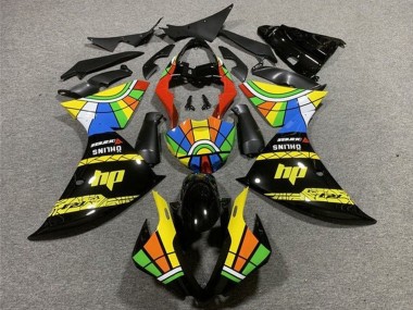 2012-2014 Glossy Black Yellow Red Blue Green HP Color Wheel Yamaha YZF 1000 R1 Motorcycle Fairings