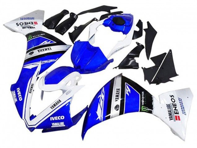 2012-2014 Blue White Black Green IVECO Yamalube Monster Yamaha YZF 1000 R1 Motorcycle Fairings