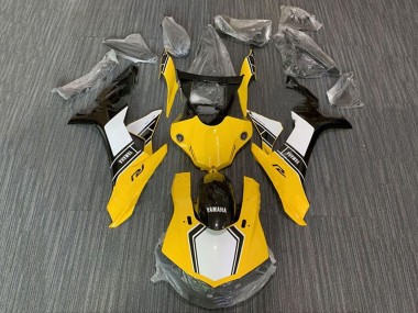 2015-2019 Yellow White Black Yamaha YZF 1000 R1 Motorcycle Fairing Kits