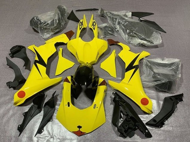 2015-2019 Yellow Red Pikachu Yamaha YZF 1000 R1 Motorcycle Fairings