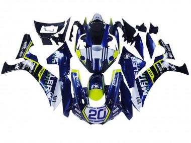 2015-2019 White Blue Yellow Black Yamaha YZF 1000 R1 Motorcycle Fairings
