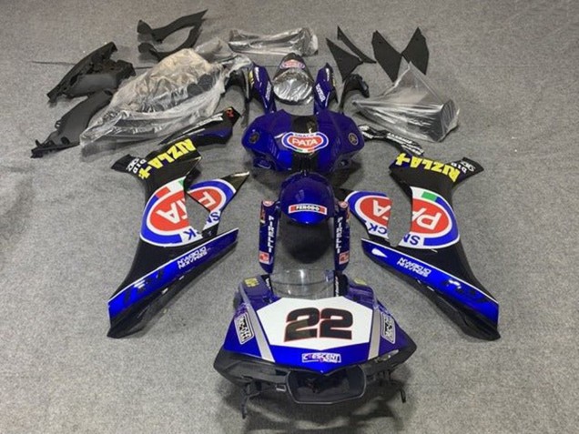 2015-2019 Blue White Black Red Pata 22 Yamaha YZF 1000 R1 Motorcycle Fairings