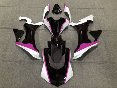 2015-2019 White Glossy Black Pink Yamaha YZF 1000 R1 Motorcycle Fairings