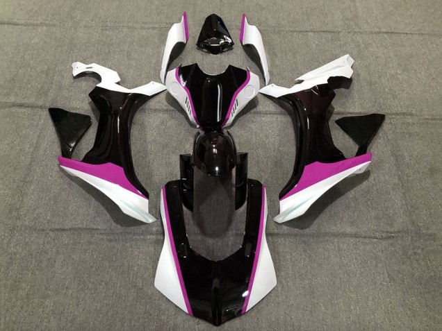 2015-2019 White Glossy Black Pink Yamaha YZF 1000 R1 Motorcycle Fairings