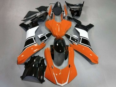 2015-2019 White Orange Glossy Black Yamaha YZF 1000 R1 Motorcycle Fairings