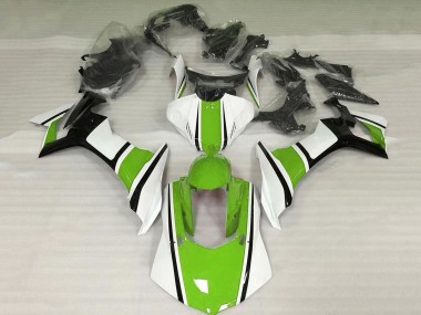 2015-2019 White Green Black Yamaha YZF 1000 R1 Motorcycle Fairings