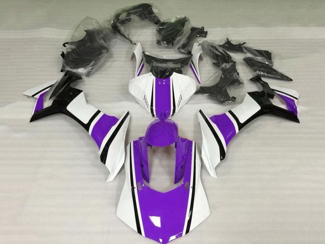 2015-2019 White Purple Black Yamaha YZF 1000 R1 Motorcycle Fairings
