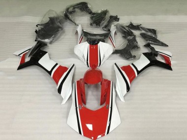 2015-2019 White Red Black Yamaha YZF 1000 R1 Motorcycle Fairing