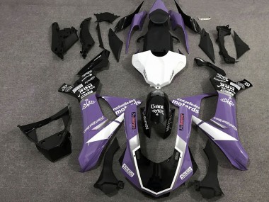 2015-2019 Purple White Glossy Black Motul SAM Yamaha YZF 1000 R1 Motorcycle Fairings