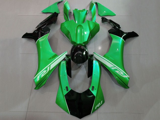 2015-2019 Green Glossy Black Silver Yamaha YZF 1000 R1 Motorcycle Fairings