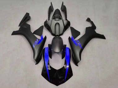 2015-2019 Matte Black Glossy Black Blue Yamaha YZF 1000 R1 Motorcycle Fairings