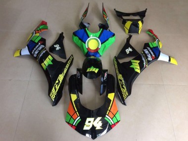 2015-2019 Green Blue Yellow Black Red Color Wheel 94 Yamaha YZF 1000 R1 Motorcycle Fairings