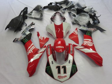2015-2019 White Red Black Green Monster Milwaukee 11 Yamaha YZF 1000 R1 Motorcycle Fairings