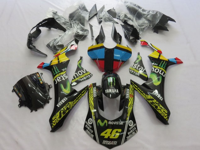 2015-2019 Yellow Blue Red Black Green Monster MoviStar Semakin Didepan ENEOS 46 Yamaha YZF 1000 R1 Motorcycle Fairings