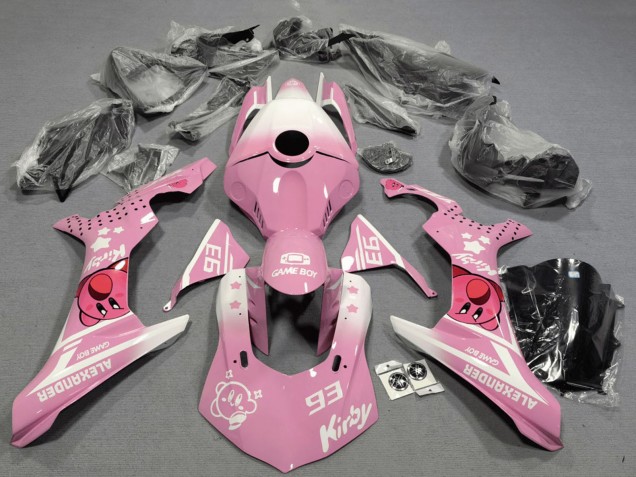 2020-2025 Pink White Kirby Yamaha YZF 1000 R1 Motorcycle Fairings