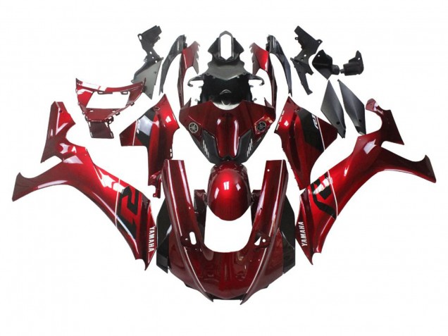 2020-2025 Red White Black Stripe Yamaha YZF 1000 R1 Motorcycle Fairings