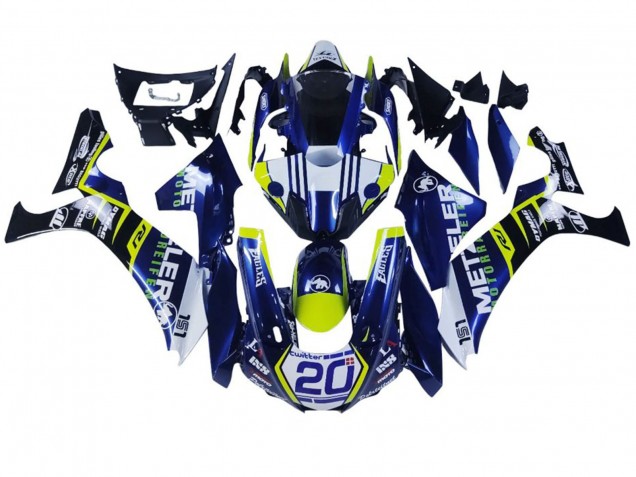 2020-2025 White Blue Yellow Black Yamaha YZF 1000 R1 Motorcycle Fairings