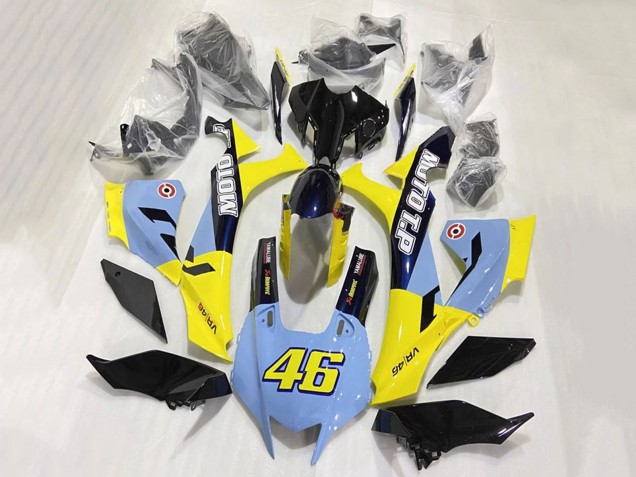 2020-2025 Blue Yellow Glossy Black Moto T.P 46 Yamaha YZF 1000 R1 Motorcycle Fairings