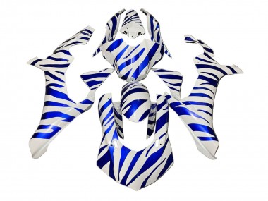 2020-2025 White Blue Zebra Yamaha YZF 1000 R1 Motorcycle Fairings