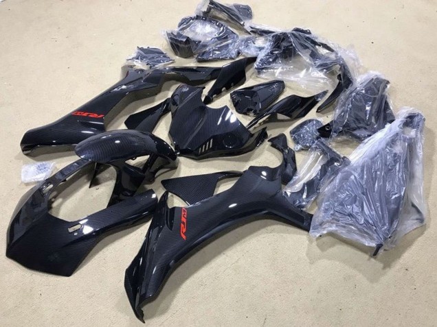 2020-2025 Faux Carbon Fiber Red Yamaha YZF 1000 R1 Motorcycle Fairing