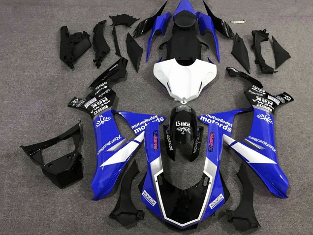 2020-2025 Blue White Glossy Black Sam Yamaha YZF 1000 R1 Motorcycle Fairings