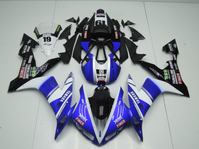 2004-2006 Blue White Black Fimer Yamalube Yamaha YZF 1000 R1 Motorcycle Fairings