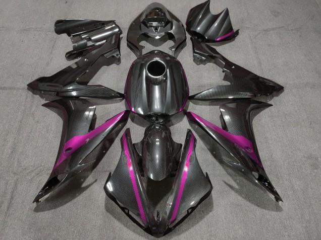 2004-2006 Carbon Fiber Style Pink Yamaha YZF 1000 R1 Motorcycle Fairings