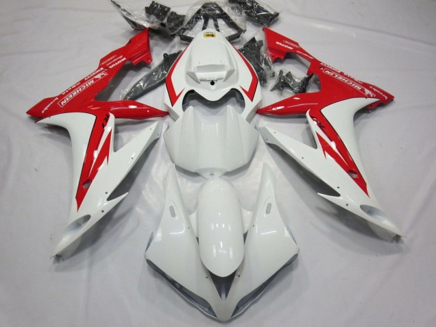 2004-2006 White Red Yamaha YZF 1000 R1 Motorcycle Fairings