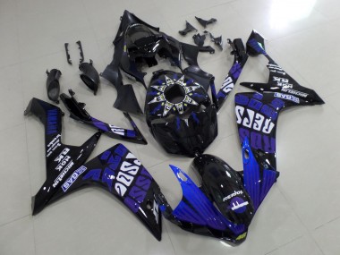 2007-2008 Black Blue Purple White Rossi Yamaha YZF 1000 R1 Motorcycle Fairings