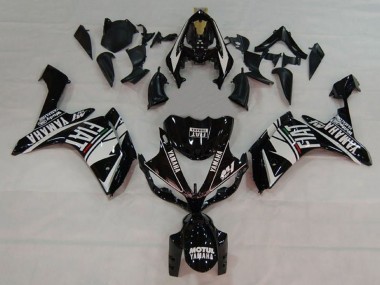 2007-2008 White Black Fiat Yamaha YZF 1000 R1 Motorcycle Fairings