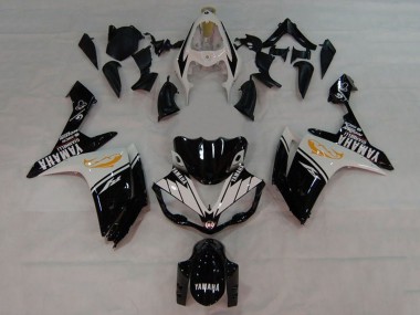2007-2008 White Black Orange Dolphin Yamaha YZF 1000 R1 Motorcycle Fairings