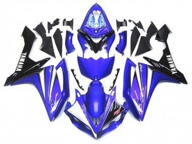 2007-2008 Blue White Black Yamaha YZF 1000 R1 Motorcycle Fairing Kits