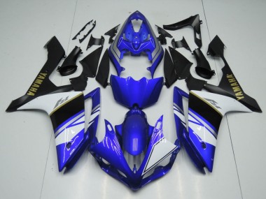 2007-2008 Blue White Black Gold Decal Yamaha YZF 1000 R1 Motorcycle Fairings