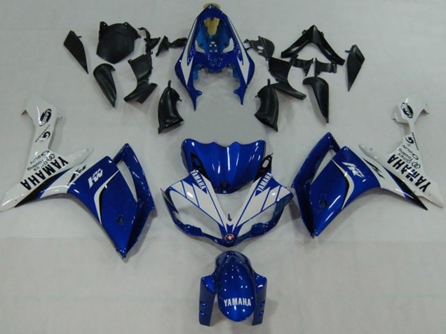 2007-2008 Blue White Black M1 Yamaha YZF 1000 R1 Motorcycle Fairings