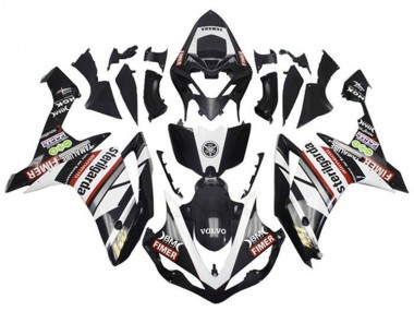 2007-2008 White Red Black Volvo Fimer Yamalube Sterilgarda Yamaha YZF 1000 R1 Motorcycle Fairings