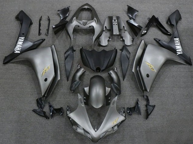 2007-2008 Dark Silver Matte Black Yamaha YZF 1000 R1 Motorcycle Fairings